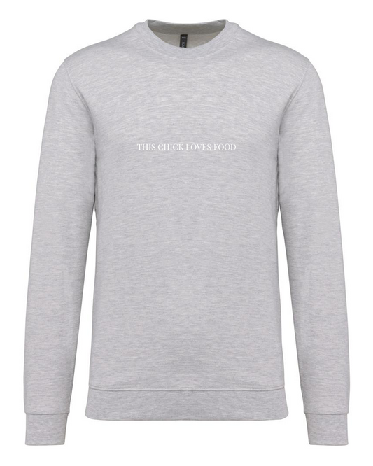 Trui This chick loves food