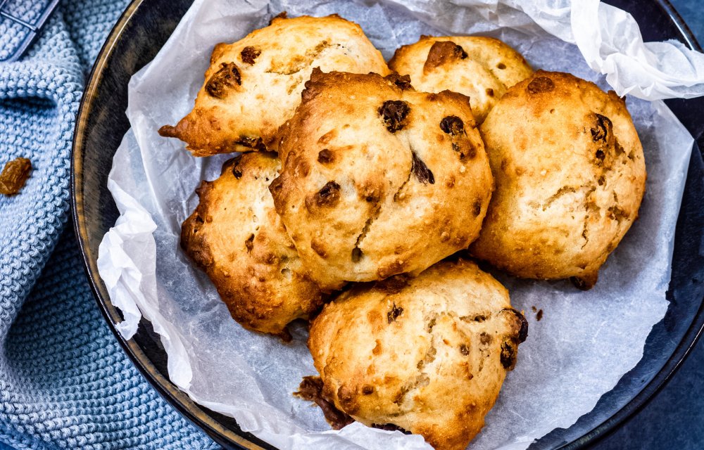 Kwarkbolletjes met rozijnen uit ‘Het vriezerproof – kookboek’
