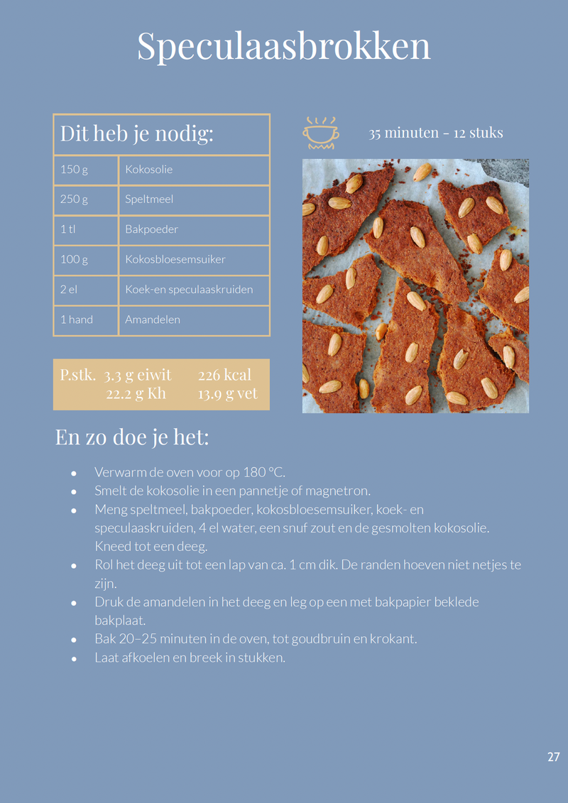 E-BOOK: 50 recepten met 6 ingrediënten voor mensen die gezond willen snacken, snoepen en snaaien