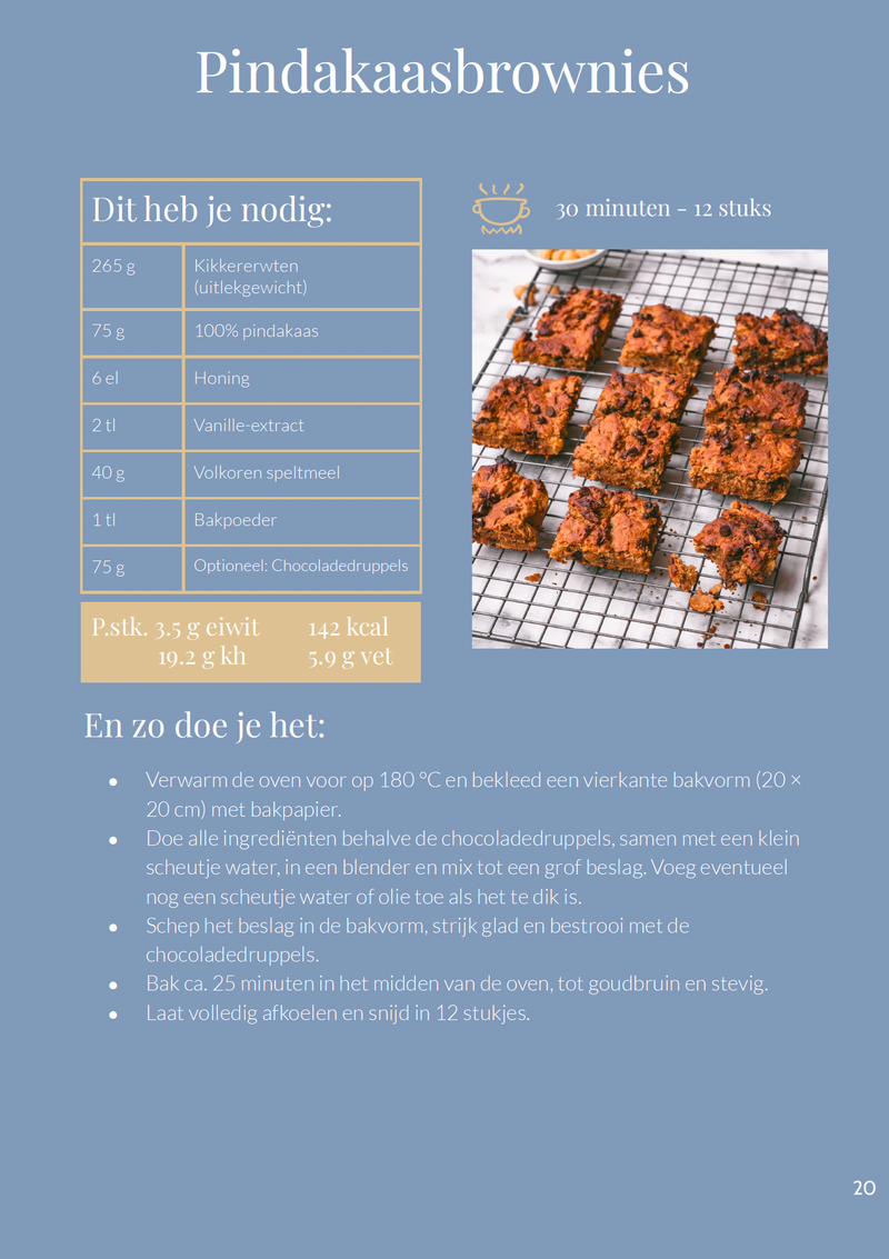 E-BOOK: 50 recepten met 6 ingrediënten voor mensen die gezond willen snacken, snoepen en snaaien