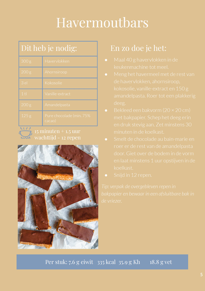 Digitaal kookboek: voor mensen die gezond willen snacken