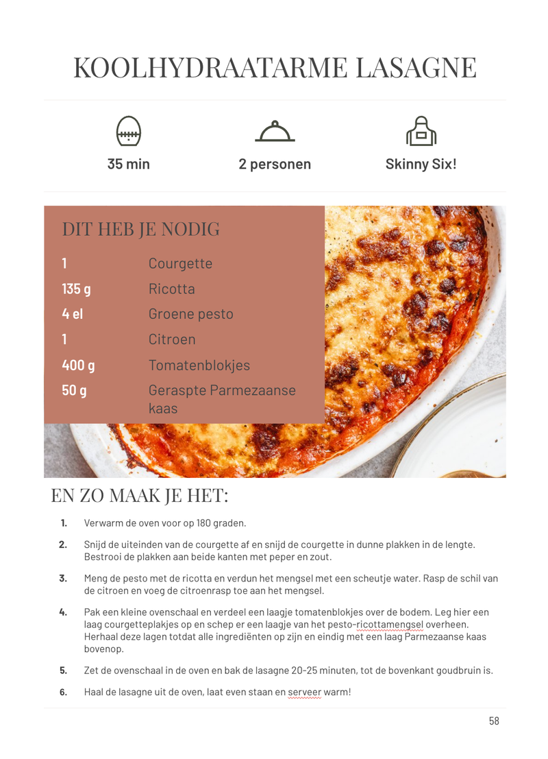 E-BOOK: Fit na de feestdagen - 6 weekmenu's + 65 gezonde recepten