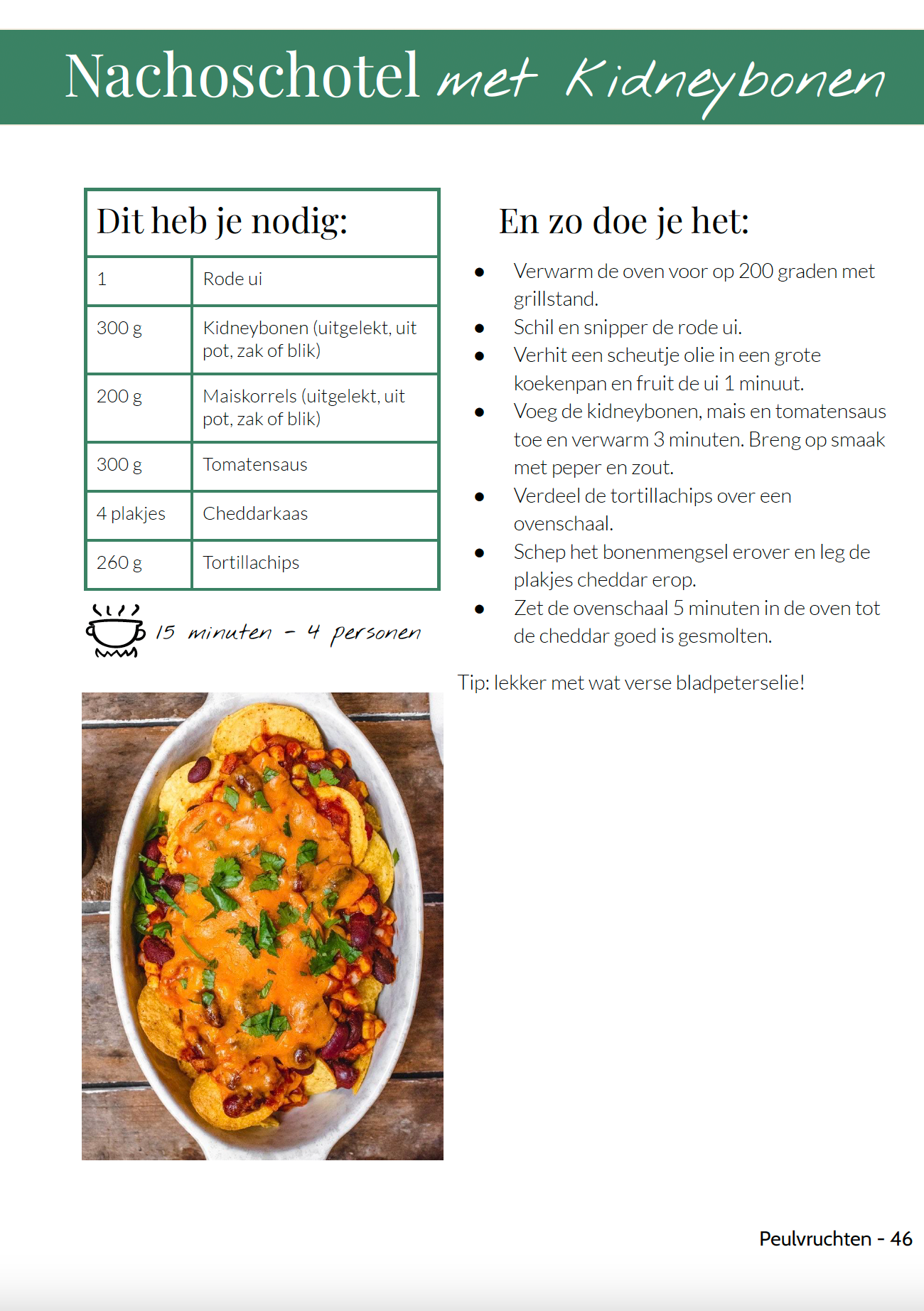 E-BOOK: 50 recepten met 6 ingrediënten voor mensen die minder vlees willen eten