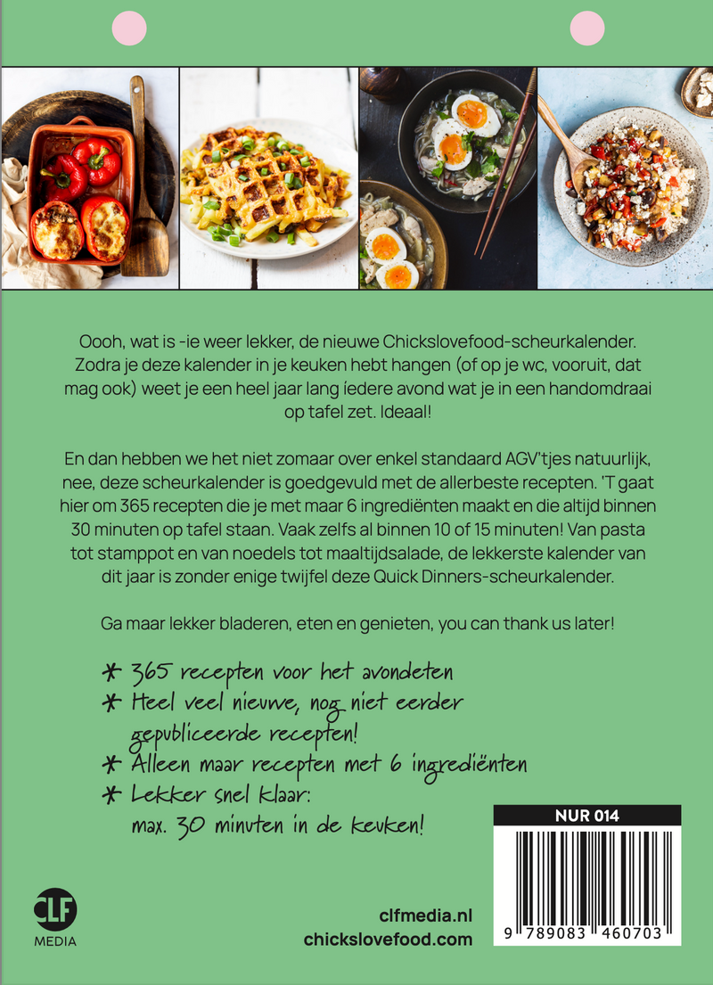 PRE-ORDER: Quick Dinners - Scheurkalender 2025 - FULL COLOUR!