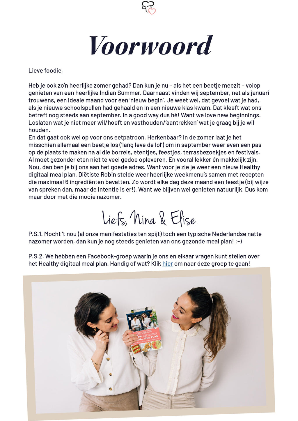 E-BOOK | Healthy september digitaal meal plan